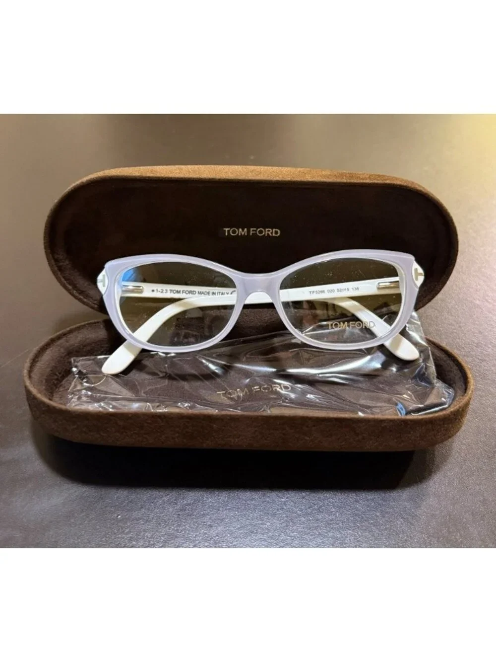 Tom Ford NIB 5286 Womens Cat Eye Frame Eyeglasses 52mm Lens - Picture 5 of 5